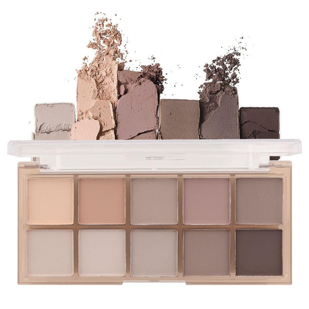 Light Pink Eyeshadow Palette,Neutral Nude Powder Eye Shadow for Older Women,Natural Long Lasting Naturing-Looking Pink Makeup Palette,Talc,Paraben Vegan & Cruelty Free
