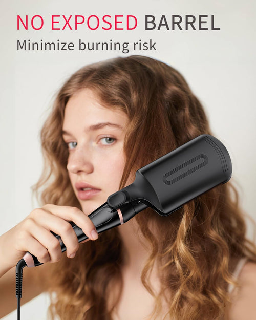 5 in 1 Curling Iron, Curling Wand Set Versatile Hair Curler Wand Kit for Waves Curls Blowout for All Hair Types 4 Interchangeable Ceramic Barrels(0.35"-1.25'') Fast Heating for Travel and Home Use