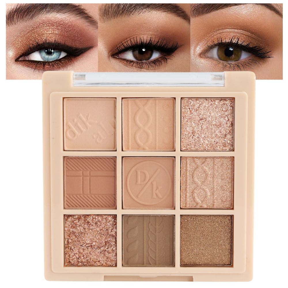 Light Pink Eyeshadow Palette,Neutral Nude Powder Eye Shadow for Older Women,Natural Long Lasting Naturing-Looking Pink Makeup Palette,Talc,Paraben Vegan & Cruelty Free