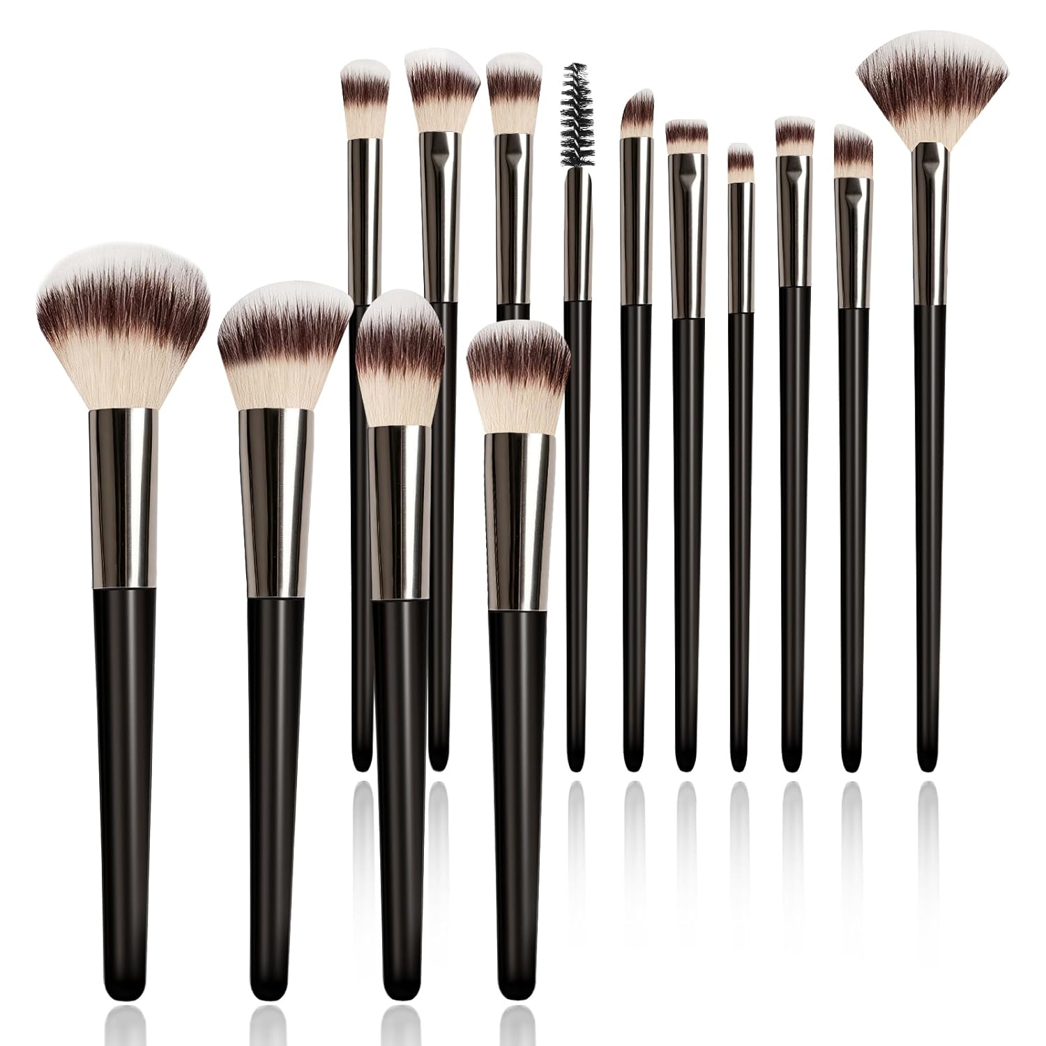 Makeup Brush Set, Premium Synthetic 14 Pcs Makeup Brushes, Travel Makeup Brush Set for Foundation, Concealer, Blush and Eyeshadow Brush