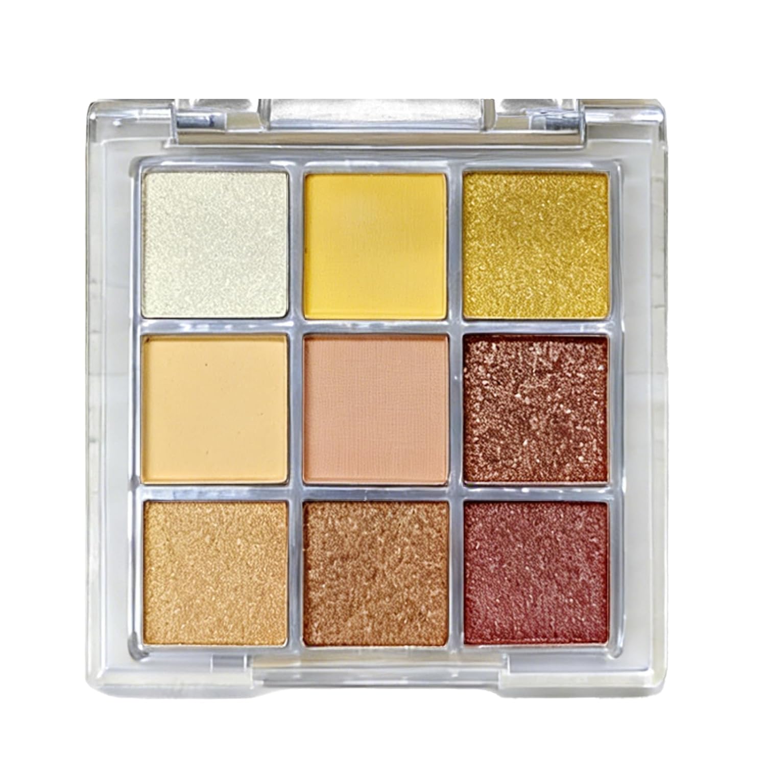 9 Colors Milk Tea Glitter Eyeshadow Palette, Matte Nude Neutral Brown Blendable Shades, Bronzer Champange Gorgeous Pearls Powder Eyeshadow, Sparkling Shimmer Daily Bright Diamond Makeup #01