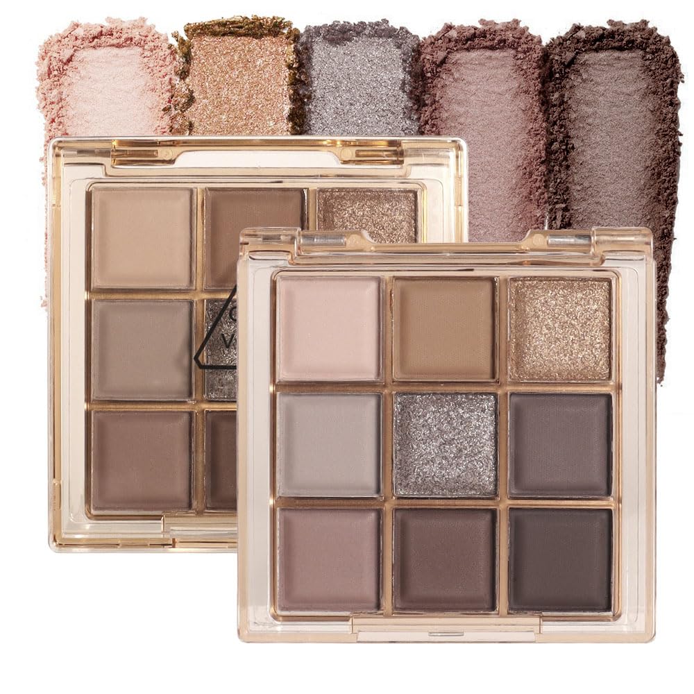 Light Pink Eyeshadow Palette,Neutral Nude Powder Eye Shadow for Older Women,Natural Long Lasting Naturing-Looking Pink Makeup Palette,Talc,Paraben Vegan & Cruelty Free