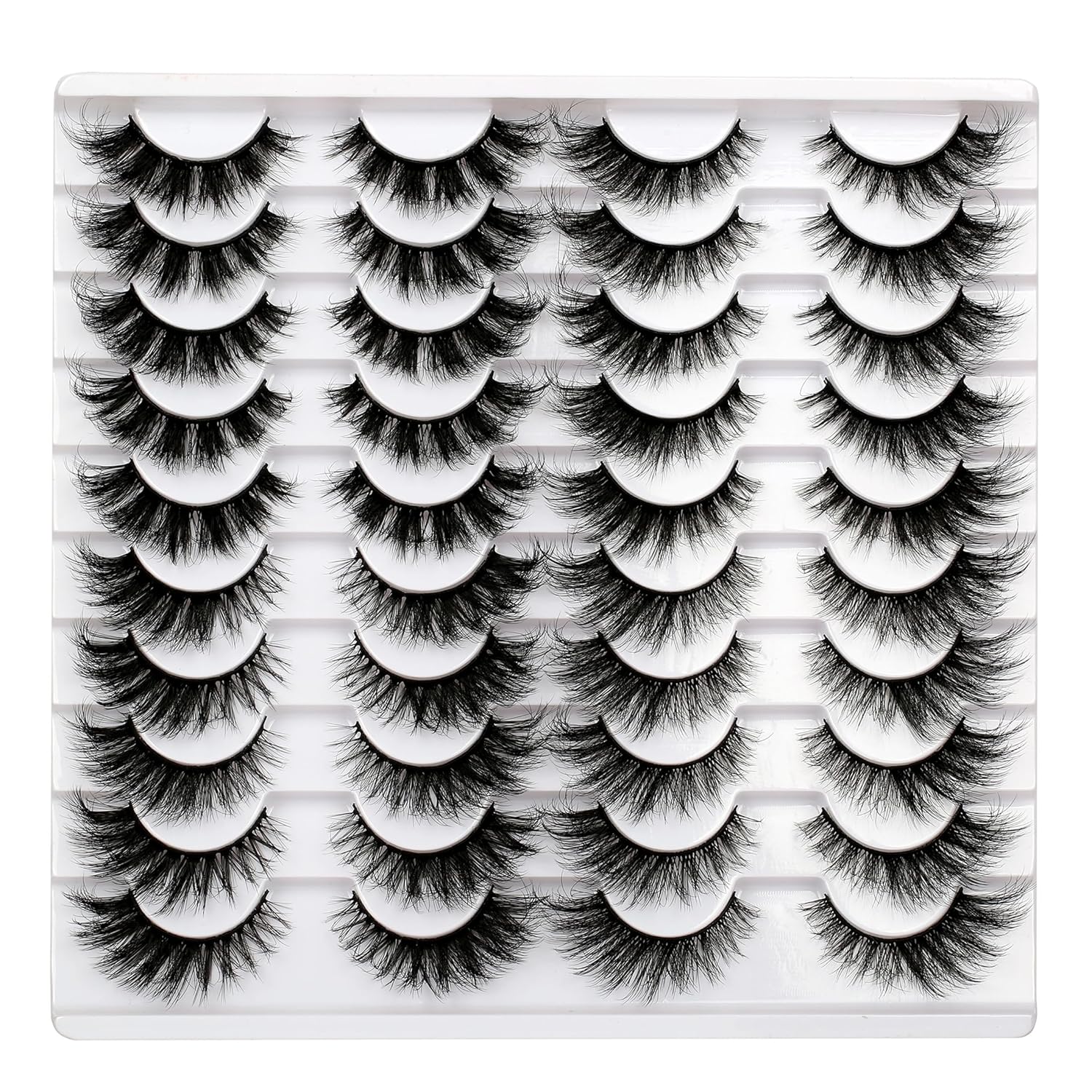 Pooplunch False Eyelashes Cat Eye Look Natural Short Lashes Wispy Clear Band Extension Volume Fake Eyelashes Faux Mink Strip Lashes 7 Pairs Pack